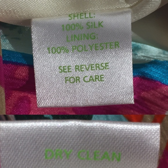 Lilly Pulitzer Patchwork Silk Peacock Dress Size 8 - Picture 8 of 8